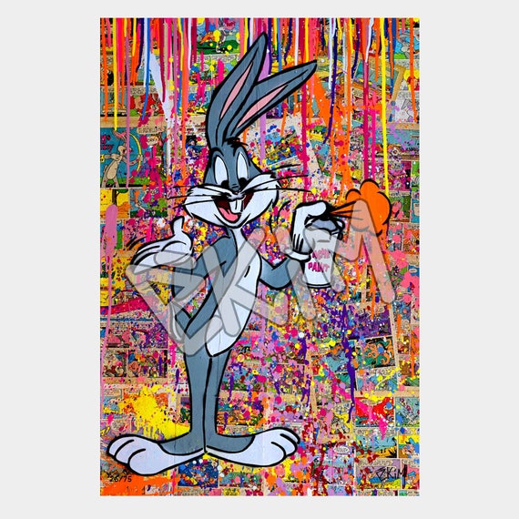 Bugs Bunny Pop Art Graffiti Tuxedo 