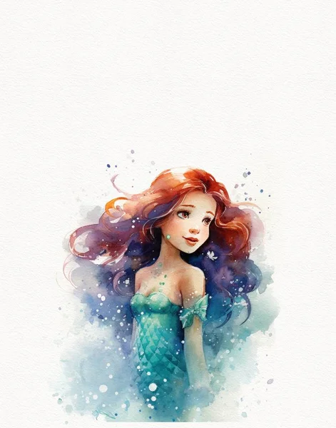 Обои на рабочий стол Арт к мультфильму The little mermaid 