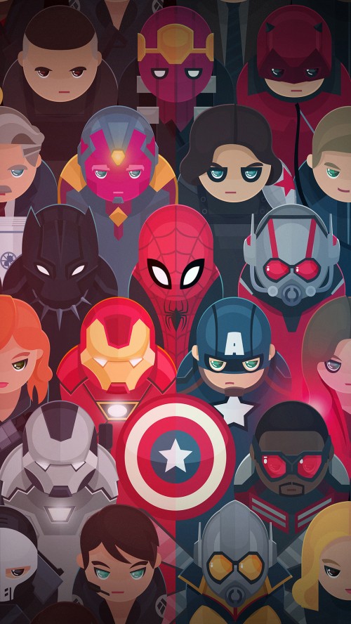 Marvel Superheroes In The Galaxy Wallpaper 