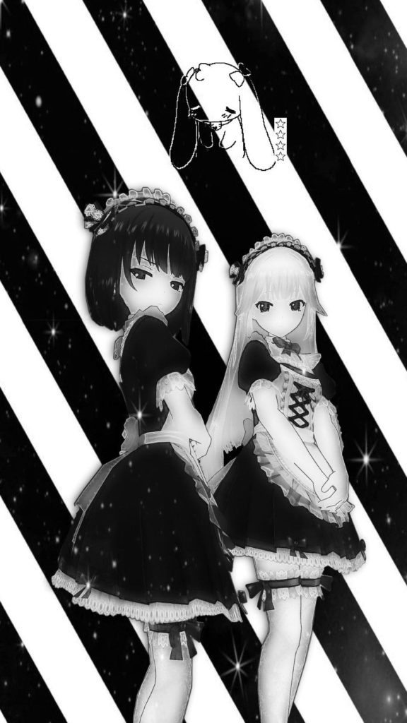 Black and white wallpapers anime