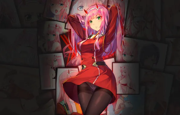 HD anime zero two wallpapers 