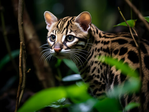 Азиатский Леопардовый Кот Prionailurus Bengalensis Javanensis 