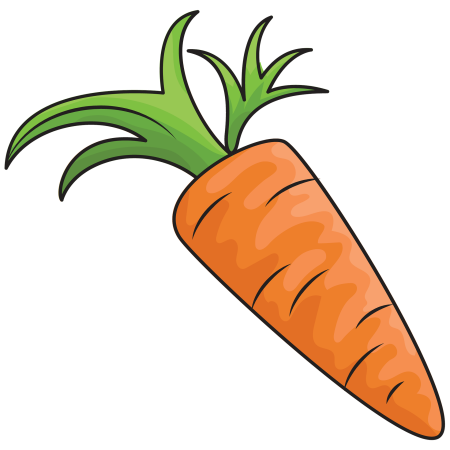 Как нарисовать морковь / How to draw a carrot