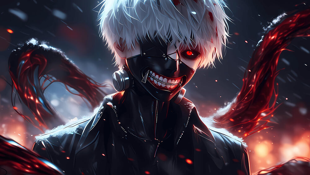 Картинки Токийский Гуль Ken Kaneki Аниме