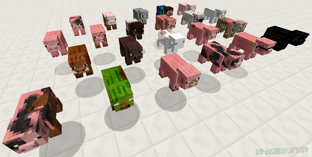 Cuter Vanilla Animals для Minecraft