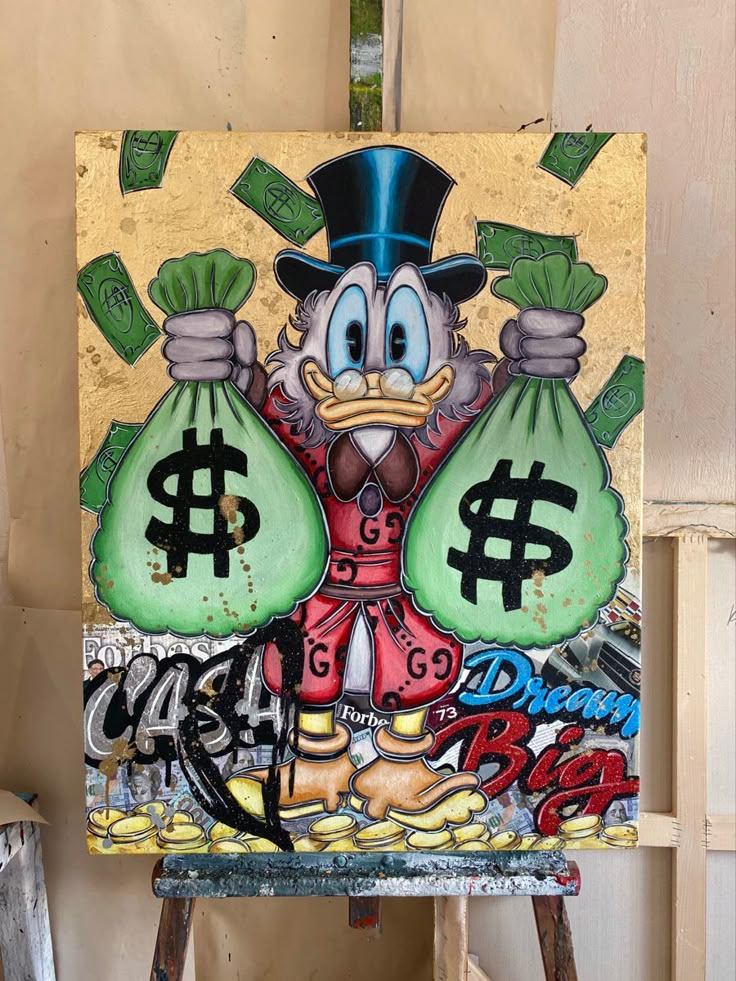 Call Bark Oilpainting Scrooge mcDuck 