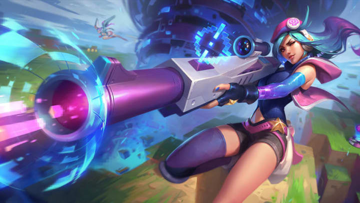 Arcade Caitlyn, an art print by vmat 