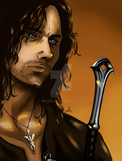 Aragorn Canvas Print, LOTR Art 