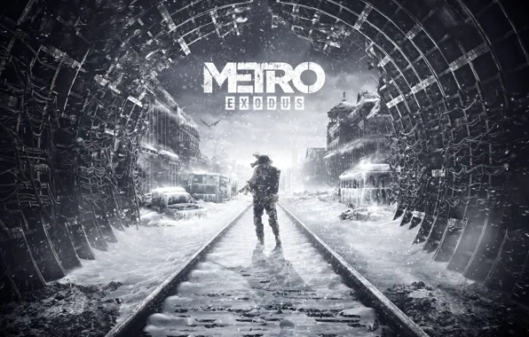 Обои вода, мост, пистолет, Metro Exodus на телефон и рабочий 