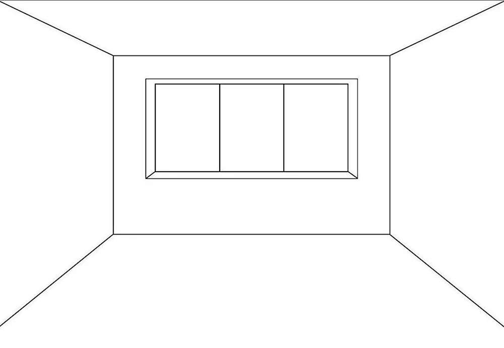 Комната без мебели рисунок