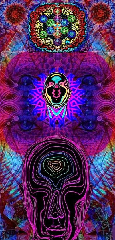 Inner Thoughts Hd Psychedelic Art 