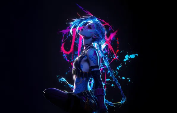 Jinx Arcane Wallpaper x2 16