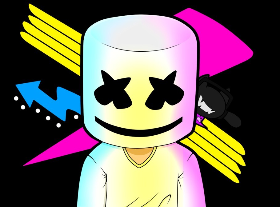 Альбом для рисования Marshmello black 