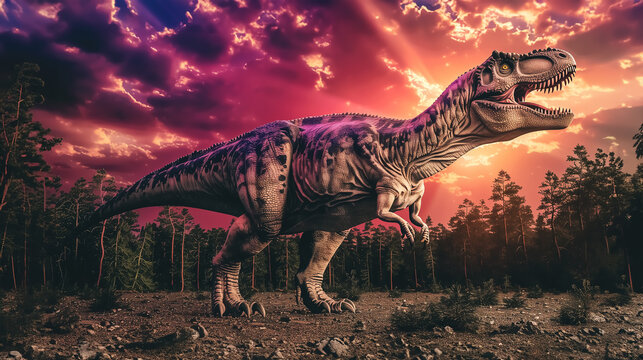 Smiling T-rex Tyrannosaurus Background 