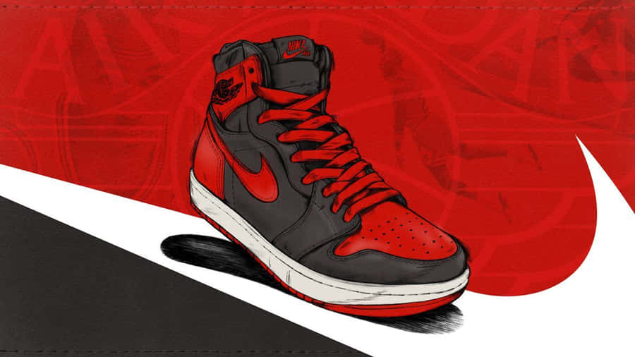 Nike Air Jordan Red Laces ART Digital 