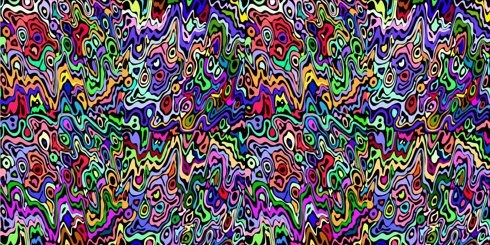 Psychedelic Cat Wallpaper Art