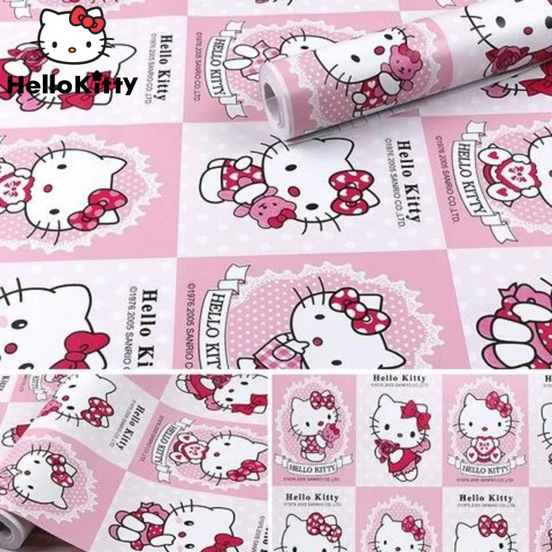 Источник высокого качества розовые обои hello kitty 