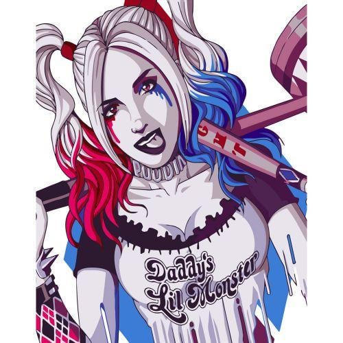 Обои джокер, харли, квинн, рисованные, комиксы, harley, quinn 