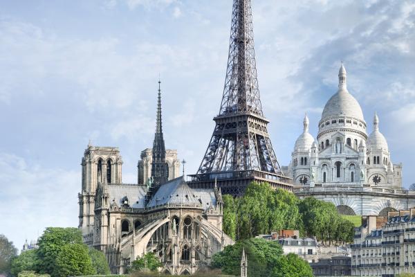 Обои ночь, город, эйфелева башня, Paris, The Eiffel Tower на 