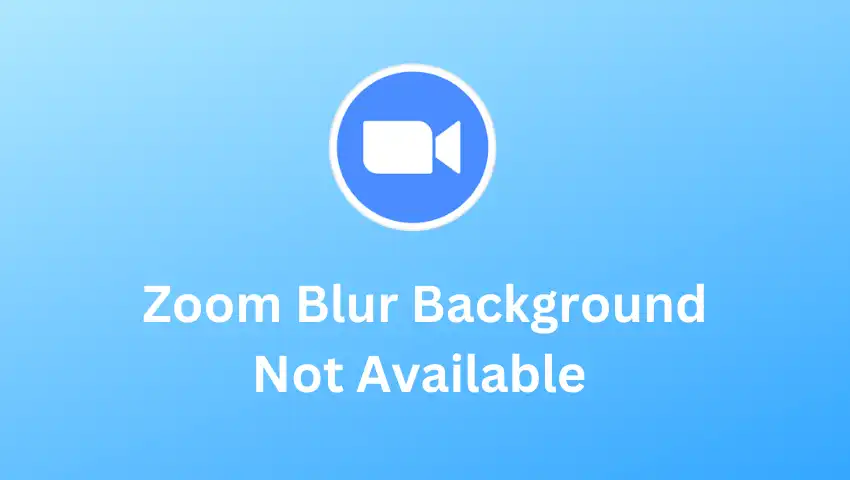 Zoom Background Blur