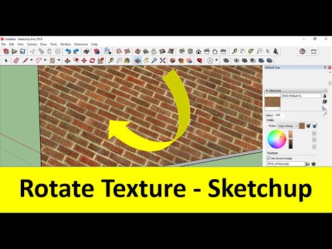 SketchUp Material Texture mapping 3D 