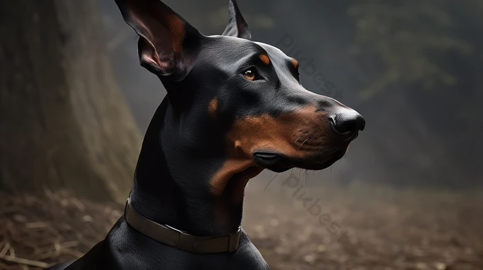 Download free Purebred Doberman Pinscher Wallpaper 