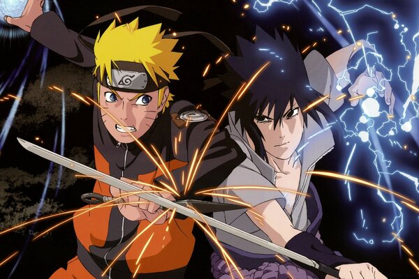 Naruto and Sasuke обои на телефон и картинки