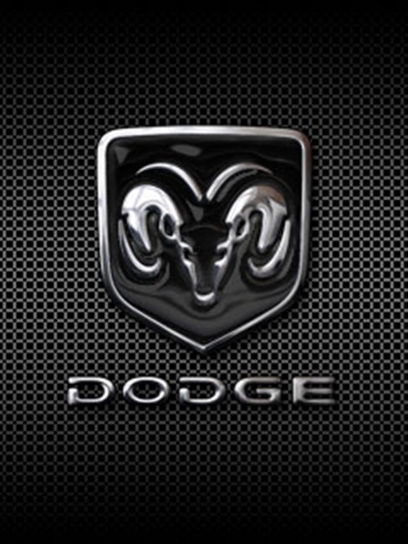 Светящийся логотип Dodge,светящаяся 