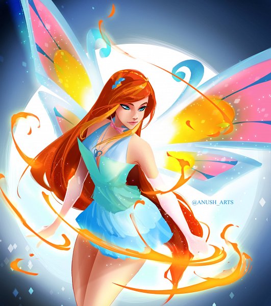 Winx Club Tecna Enchantix, an art print 