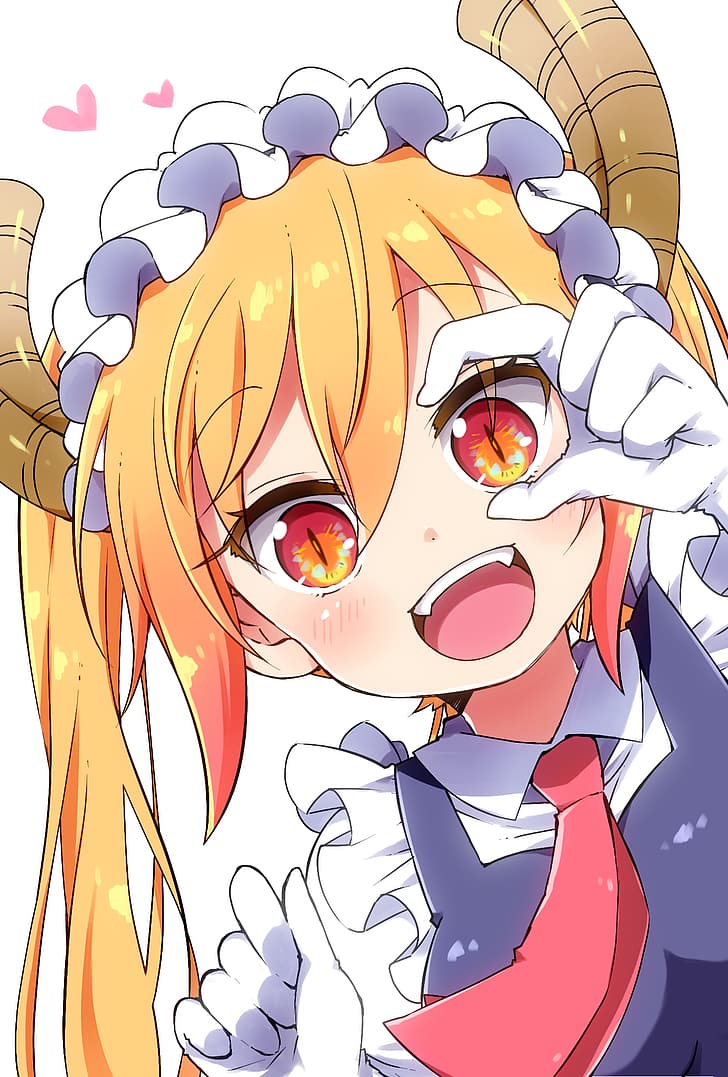 Обои девушка, Kobayashi San Chi no Maid Dragon, Дракон 