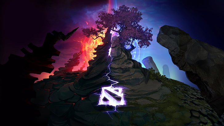 DotA 2 fire logo