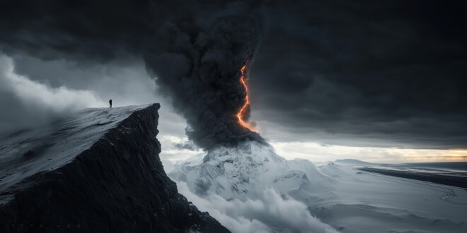 Immersive volcano wallpaper by LouiDev 