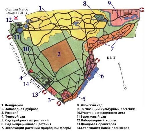 Если Вы планируете посетить Главный ботанический сад впервые 