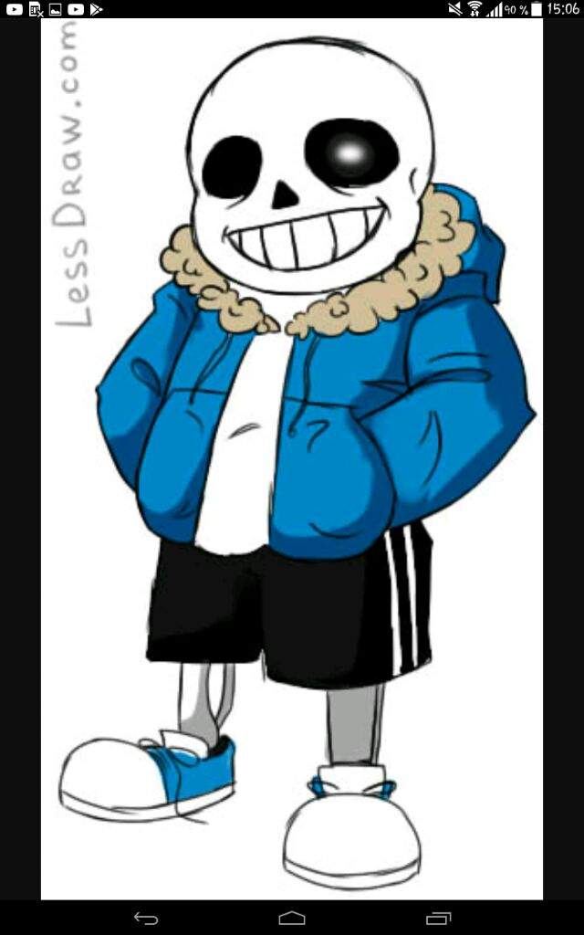 Гиф анимация Санс / Sans из игры Undertale, by v0idless