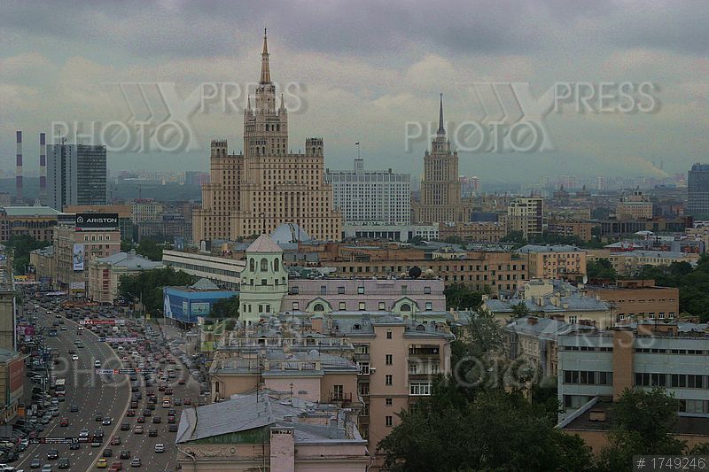 Обои города, москва, , россия, панорама картинки на рабочий 