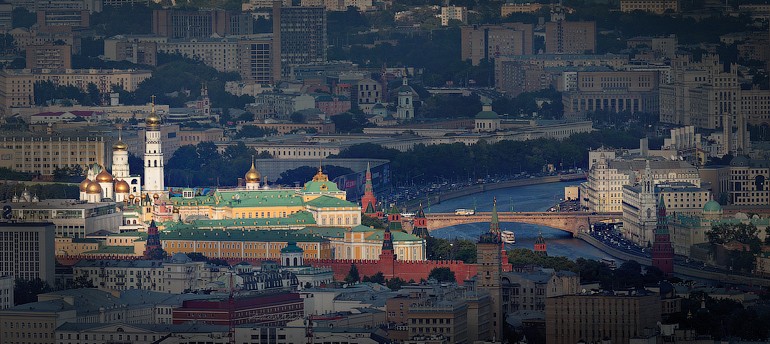 Москва, эскиз панорамы иллюстрация вектора