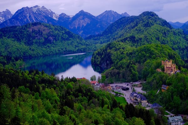 Обои Bavarian Alps, Bavaria, Germany, озеро Кёнигсзе 