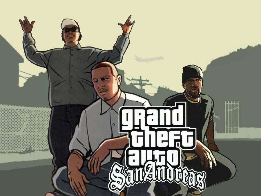 I optimized this GTA San Andreas artwork to a wallpaper size 