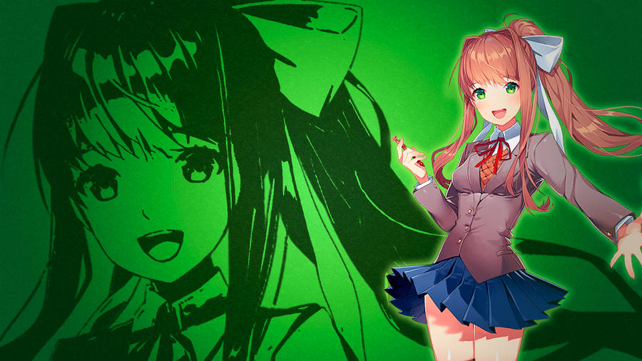 Обои wallpaper HD, ddlc, doki doki, monila на телефон и 