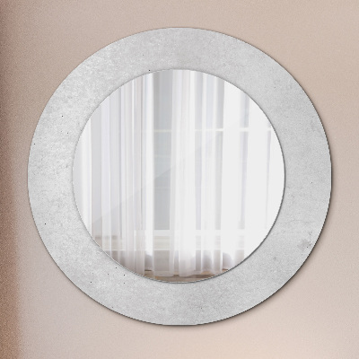 Round mirror decor Concrete texture 