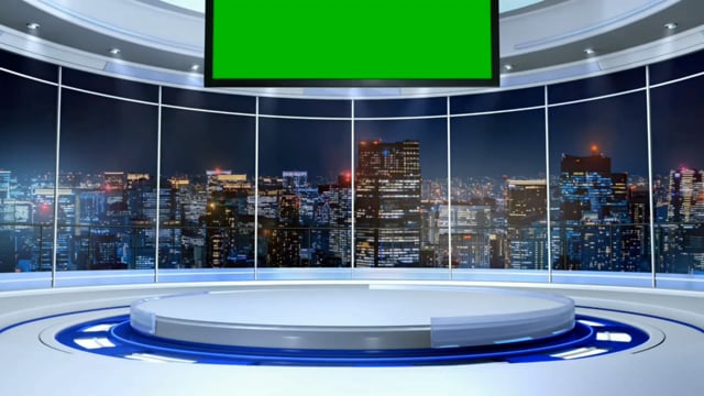 News TV Studio Set