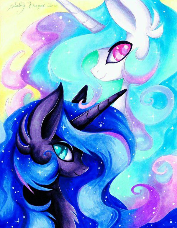 Little Pony Princess Celestia & Luna 