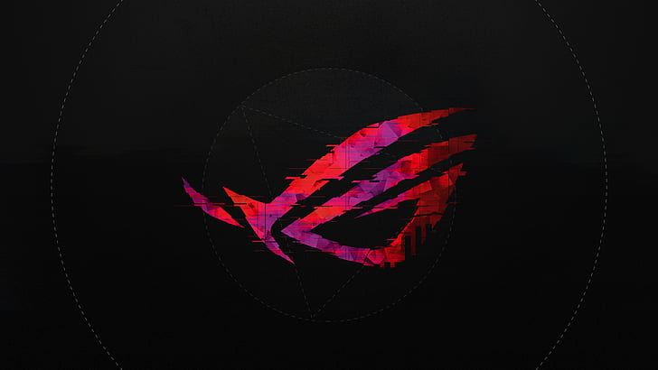 Download free Neon Asus Rog Symbol Wallpaper