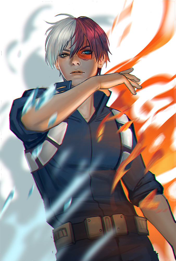 Anime My Hero Academia Shoto Todoroki