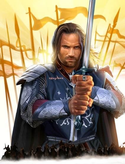 Aragorn, Hornburg Hero Art Card [The 