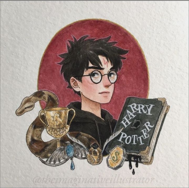 Harry Potter art by MidJourney A