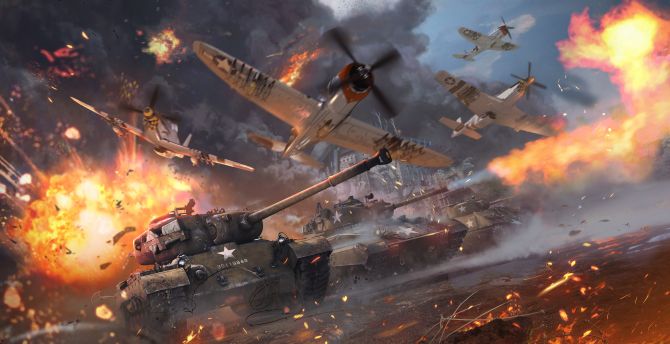 War Thunder, Video Game, Military, Tanks, Aircrafts,