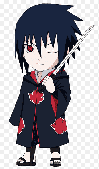 Обои аниме, naruto, облака, вороны, птицы, uchiha, itachi 