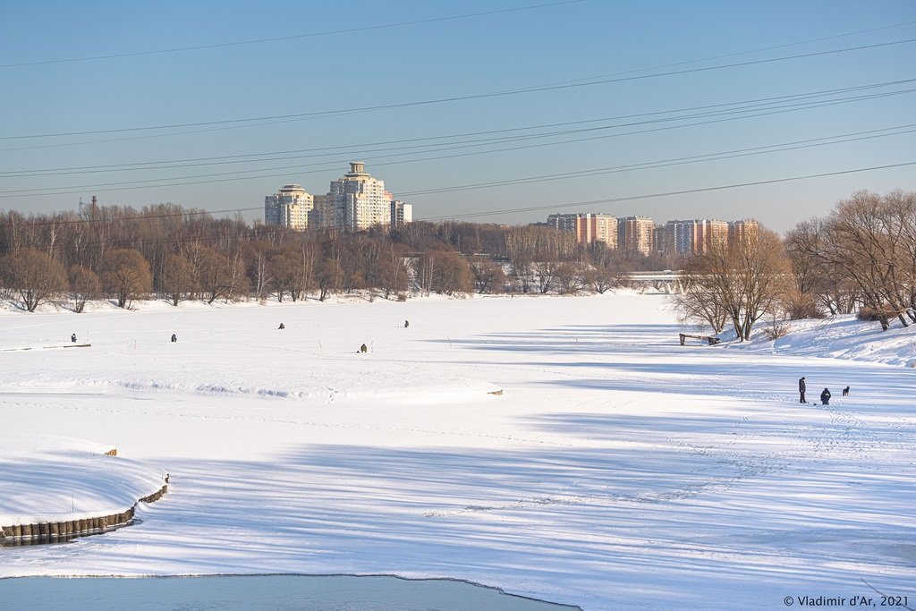 Зимний городской пейзаж