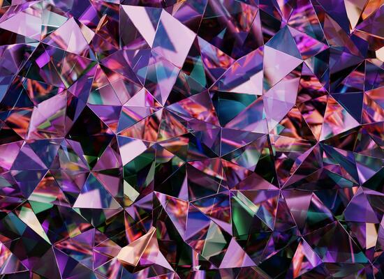 Abstract shiny 3d crystal background 